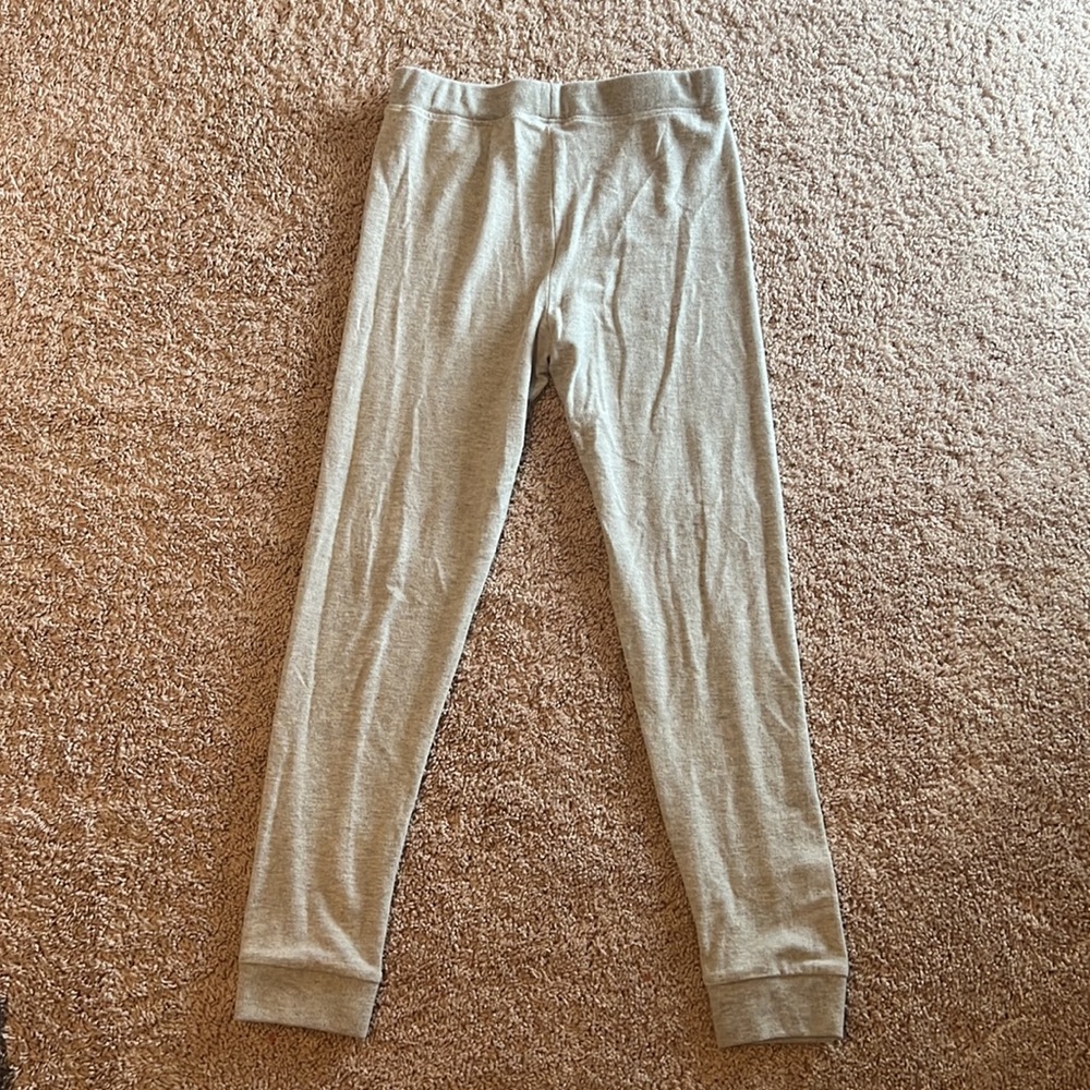 Grey fleece (soft) leggings from PAC sun la hearts brand size medium never worn - Picture 9 of 9